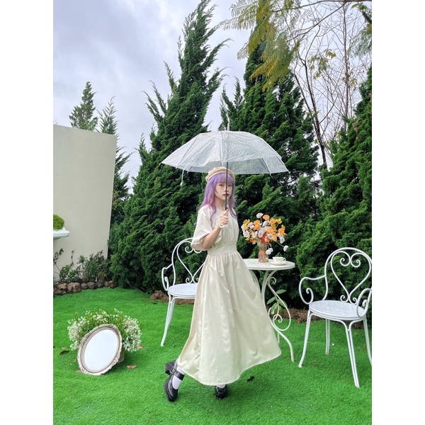 Boram Dress - Đầm dáng dài tay lỡ vintage - Remmus.vn