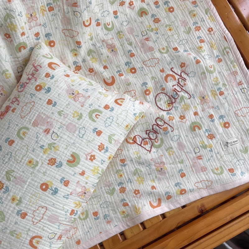 SET CHĂN GỐI MẦM NON CHO BÉ