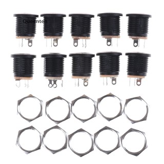 Queenten 10 CÁI 022 2.1x5.5 mm PCB Myung Jack cắm điện Ổ cắm màu đen QT