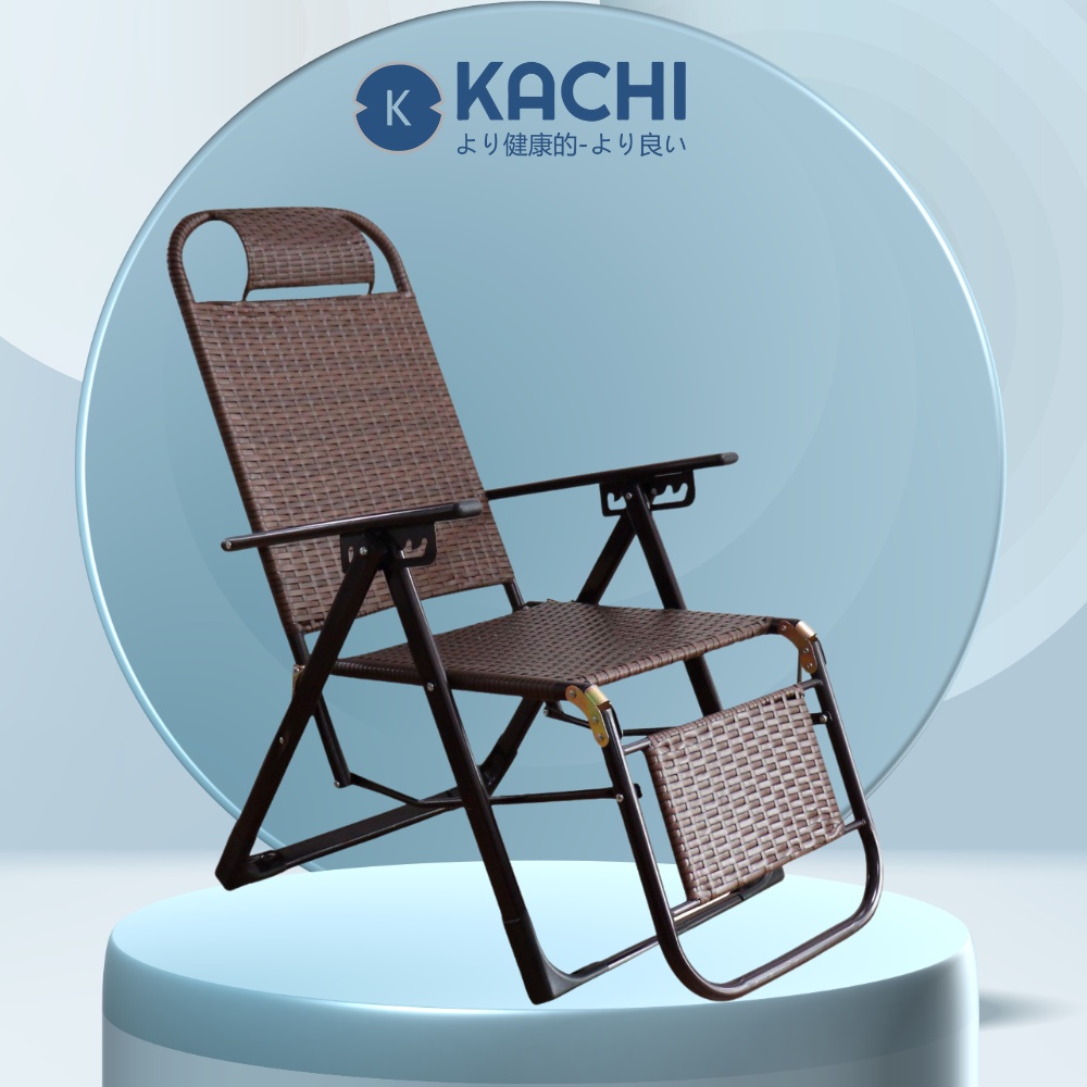 Ghế Xếp Thư Giãn Mây Nhân Tạo Kachi MK298 bền gấp 20 lần ghế vải lưới