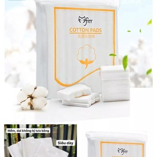 Bông tẩy trang 1 túi 222 miếng Ova cotton pad 3 lớp, chất liệu từ xơ bông tự nhiên
