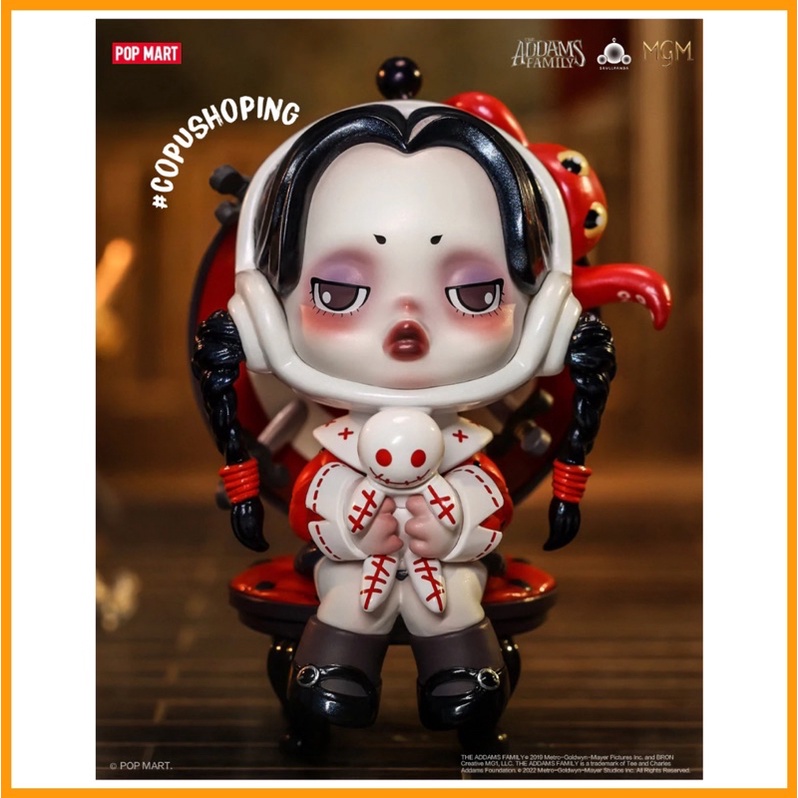 Sẵn hàng Blind box - Hộp mù) Mô hình SKULLPANDA The ADDAMS Family