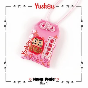 Túi Phước Yushou Hạnh Phúc Daruma Mẫu 1 - Kiểu Omamori Nhật, Có sẵn, Quà tặng ý nghĩa.