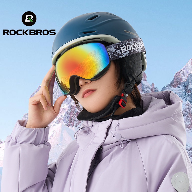 Kính trượt tuyết ROCKBROS Kính chống sương mù Kính chống gió Cận thị Người lớn Trẻ em Thiết bị thể thao tuyết