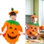 Quần áo bí ngô Halloween mềm mại và thoải mái kèm giày và mũ