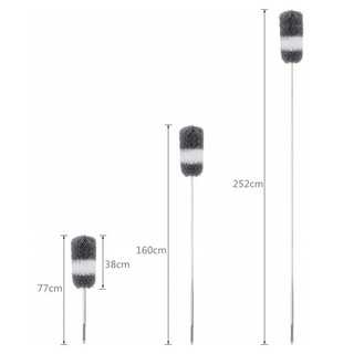 Chổi quét trần nhà đầu uốn cong - cán kéo dài 2.8m, lau bụi trần tiện lợi sạch sâu
