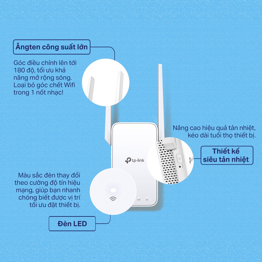 Ảnh Bộ Mở Rộng Sóng Wifi Mesh TP-Link RE315 Chuẩn AC1200 2