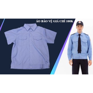 Áo Bảo vệ - BHLĐ tay ngắn-xanh dương giá rẻ