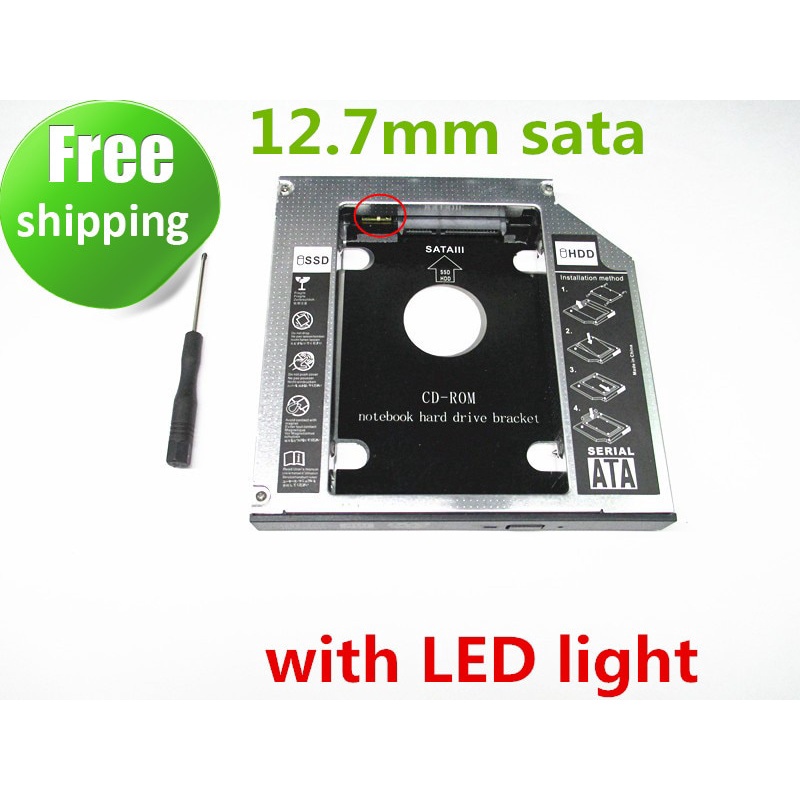 Khay Đựng Ổ Cứng SSD HDD HD SATA 2nd Cho CD / DVD-ROM Quang Học 12.7mm ...