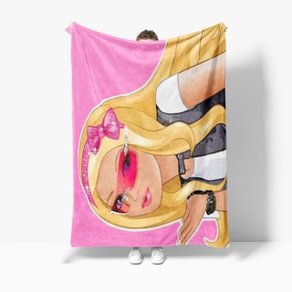 Barbie Công Chúa Disney Hoạt Hình Dễ Thương Fashiom Trẻ Em 4 Kích Thước Flannel Chăn Mới Hoạt Hình Dễ Thương Mềm Mại Thoải Mái Ấm Giường Chăn Quà Tặng Sinh Nhật