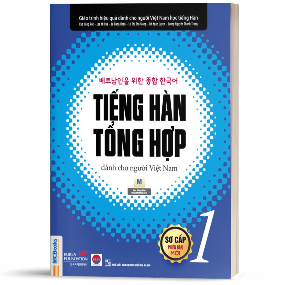 Ảnh Sách - Tiếng Hàn tổng hợp dành cho người Việt Nam – Sơ cấp 1 – Bản đen trắng Mcbooks 2