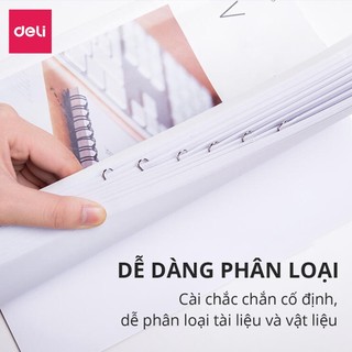 Hộp 200 Ghim Vòng Kẹp Giấy Deli Kẹp Tài Liệu Văn Phòng Phẩm Giữ Văn Bản Học Sinh Văn Phòng - 0037