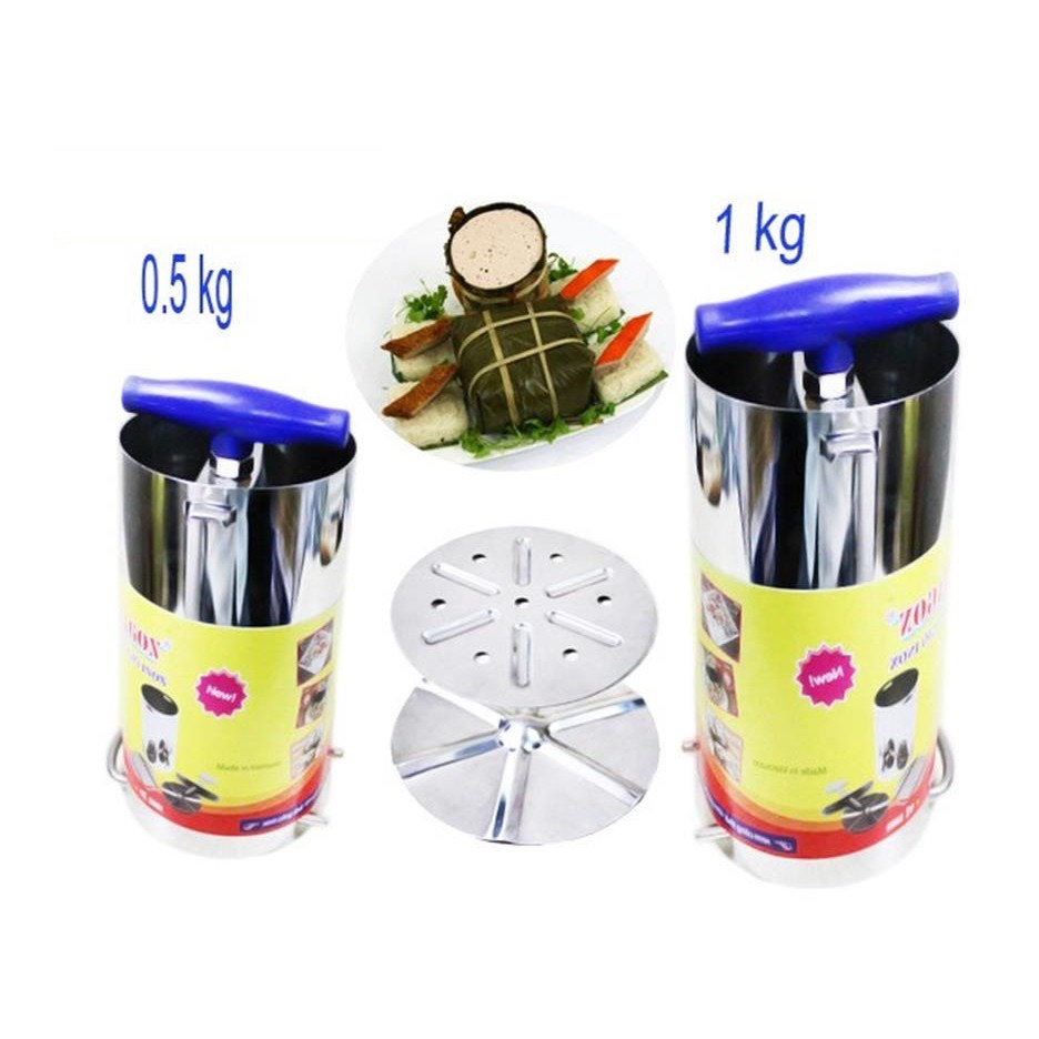Khuôn Làm Giò Thủ Chả Lụa Inox Hiệu Dragon - Cao Cấp Hàng Loại 1Khuôn Làm Giò Thủ Chả Lụa