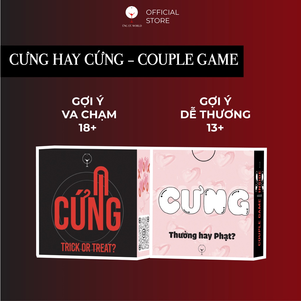 Bộ bài tình yêu Cưng Hay Cứng cho cặp đôi 54 lá, boardgame lựa chọn 18+ cho couple Ừng Ực