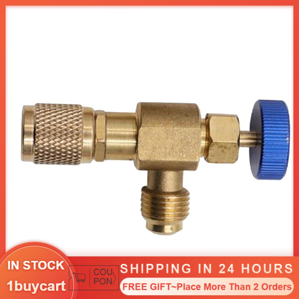 1buycart Air Conditioner Refrigerant Charging Valve Safety Adapter Flow ...