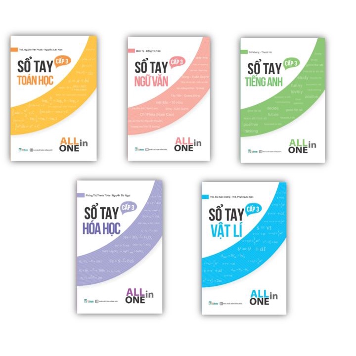 Ảnh Sách - Combo Sổ tay kiến thức môn Toán Lý Hóa cấp 3 - All in one Mcbooks 1