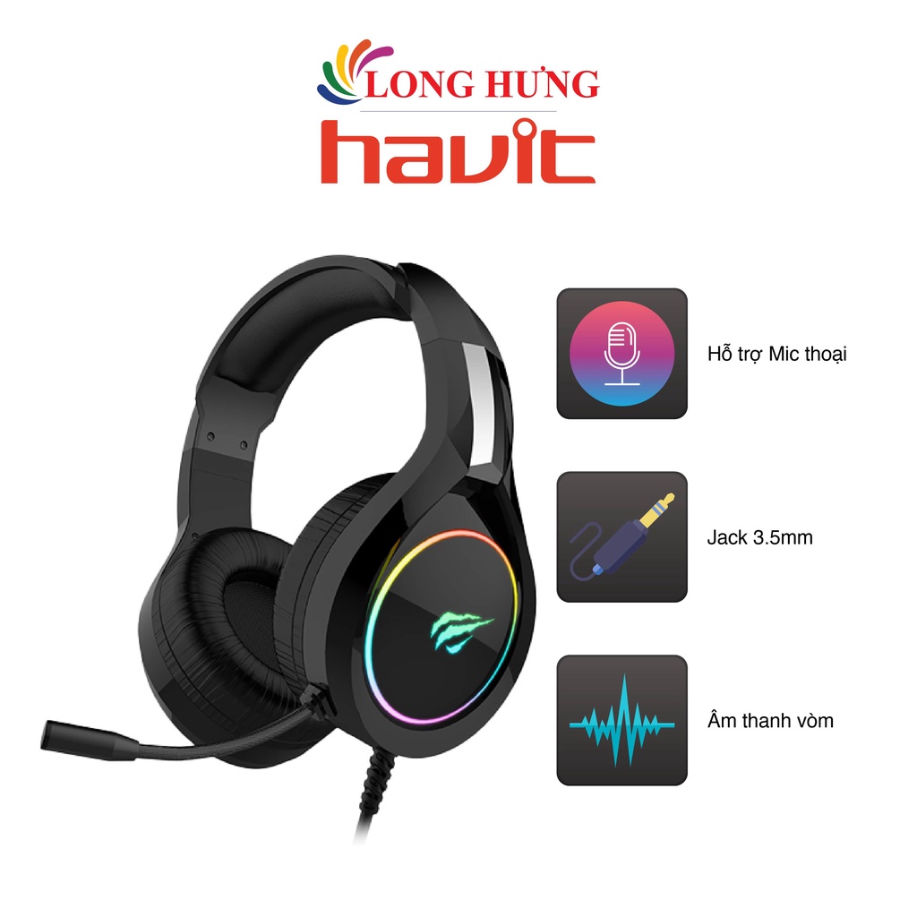 Tai nghe chụp tai Gaming Havit HV-H2232d - Hàng Chính Hãng