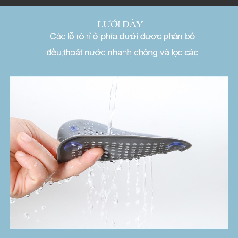 Bịt cống bồn rửa chén bát bồn rửa mặt nhà vệ sinh chặn rác ngăn côn trùng thoát sàn chất liệu silicon BINWEE MART
