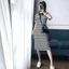 Váy đầm polo nữ kẻ ngang cổ bẻ siêu phẩm dáng suông dễ mặc fizano