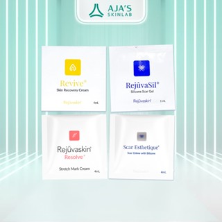 Combo 4 Gel ngừa sẹo, kem dưỡng và gel mờ sẹo thâm minisize REJUVASKIN – AJA’S SKINLAB