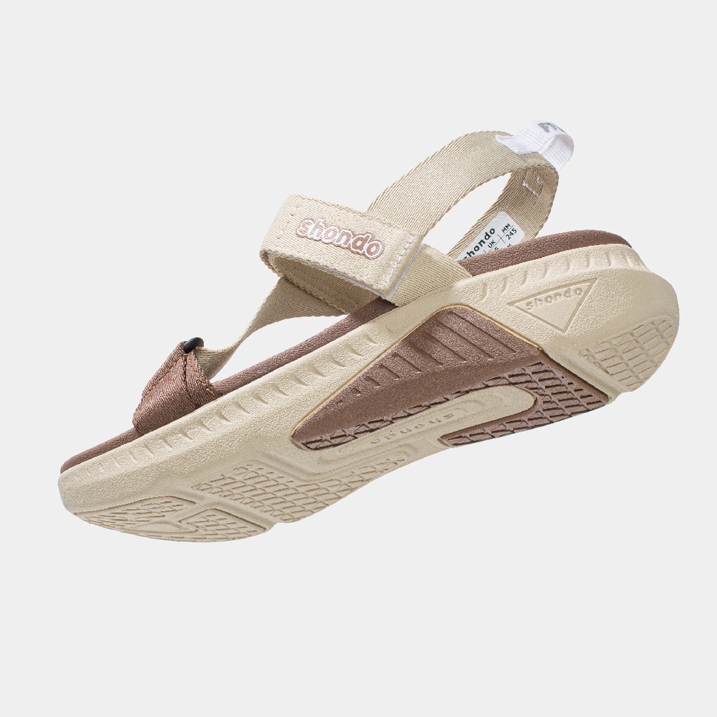 Ảnh Giày Sandals Nam Nữ Shondo F7 Racing Be Phối Nâu F7R2595 3