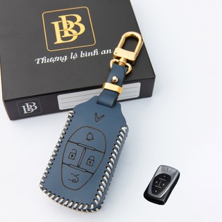 Bao da chìa khoá Ô Tô VINFAST E34, VF8 VF9 2023 Da Bò Thật khắc tên và sđt chủ xe bảo hành 2 năm BB