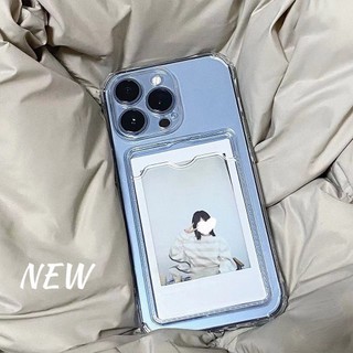 Ốp điện thoại tpu chống sốc có ngăn đựng thẻ tiện lợi cho iPhone 11 12 13 14 15 Pro Max Plus Mini Plus X XR XS Max ct196