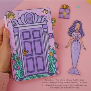 Bộ nhà tiên cá - Búp bê giấy