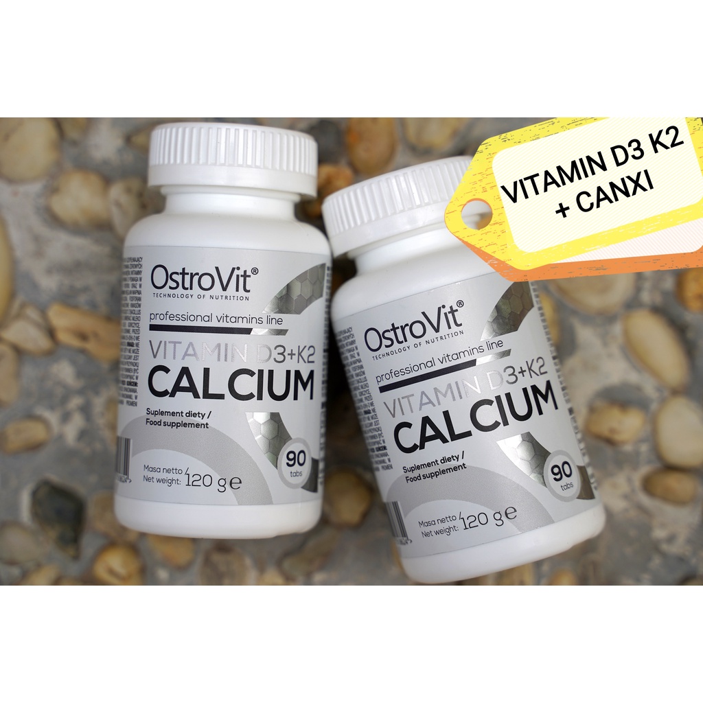 Ostrovit - Review Viên Thực Phẩm Bổ Sung Ostrovit Vitamin D3 + K2 Canxi