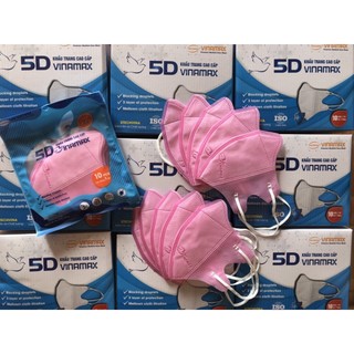 Khẩu Trang 5D Mask VINAMASK Hàng Chất Lượng 3 Lớp Kháng Khuẩn Được Kiểm Tra Hàng