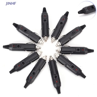 Set 5 Đầu Nối Phích Cắm 12V + Cầu Chì Đèn LED Đỏ Mới JINHF Cho Xe Hơi
