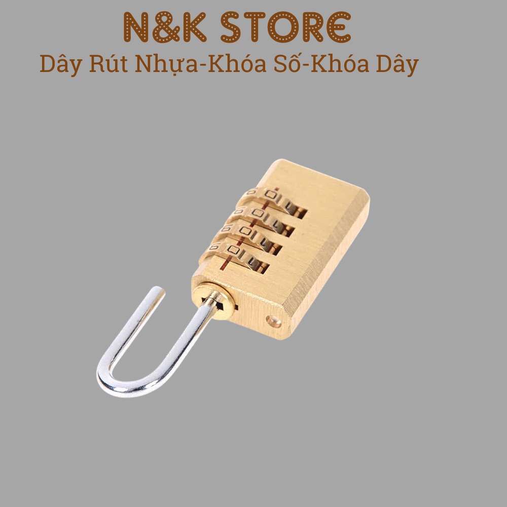 Ổ khóa số chất liệu đồng, khóa số mini, khóa vali khóa tủ bền chắc