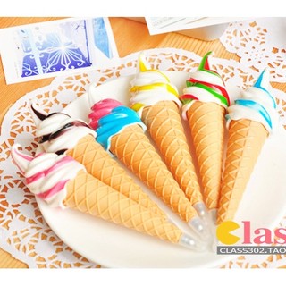 Bút bi mực đen hình pizza QNshop