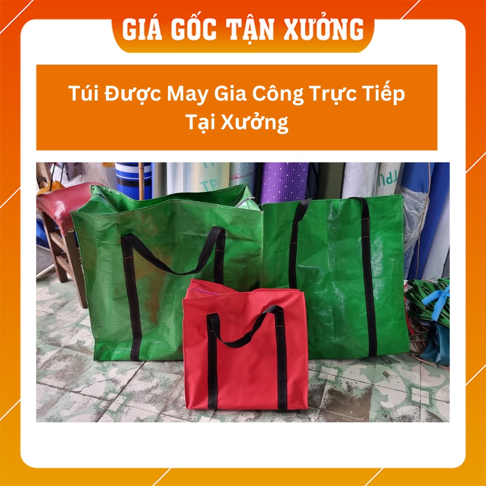 [Sản Xuất Theo Yêu Cầu] Túi Vải Chống Thấm Có Khóa Kéo