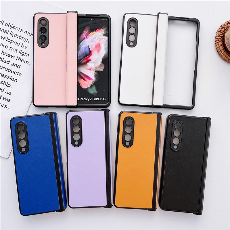Ốp Điện Thoại Da PU Sang Trọng Chống Sốc Cho Samsung Galaxy Z Fold 3 Z Fold 4 5G Z Fold3 Z Fold4