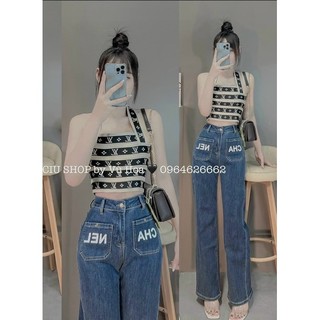 Áo len mongtoghi băng quấn siêu giãn cá tính chéo lưng croptop 089
