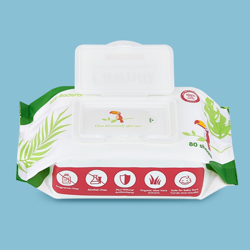 [Einmilk.ân ninh]Khăn giấy ướt hữu cơ Einmilk 80tờ một gói ,không mùi dành cho bé WW4501