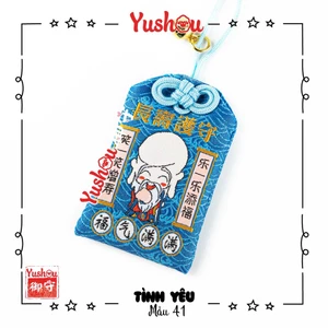 Túi Phước Yushou Pháp Hoa Tự - Hạnh Phúc Vui Vẻ - Ông Thọ - Kiểu Omamori Nhật, Có sẵn, Quà tặng ý nghĩa
