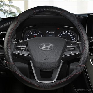 Bọc vô lăng ô tô 37 38cm 15 "Dành cho Hyundai ELantra / i35 Sonata / i45 Creta / ix25 Tuscon / ix35 Accent Verna Solaris Santa Fe