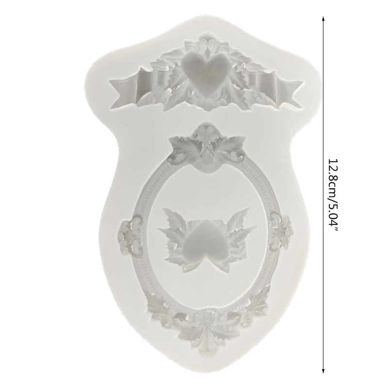 Khung Ảnh Trái Tim DIY từ Nhựa và Silicone - Tự Tạo Mặt Dây Chuyền & Móc Khóa