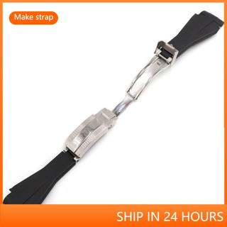 Dành cho cao su 21mm Deepsea Rolex Seadweller Sea Dweller Rolex Deep Sea watchband Dây đeo đồng hồ 44mm