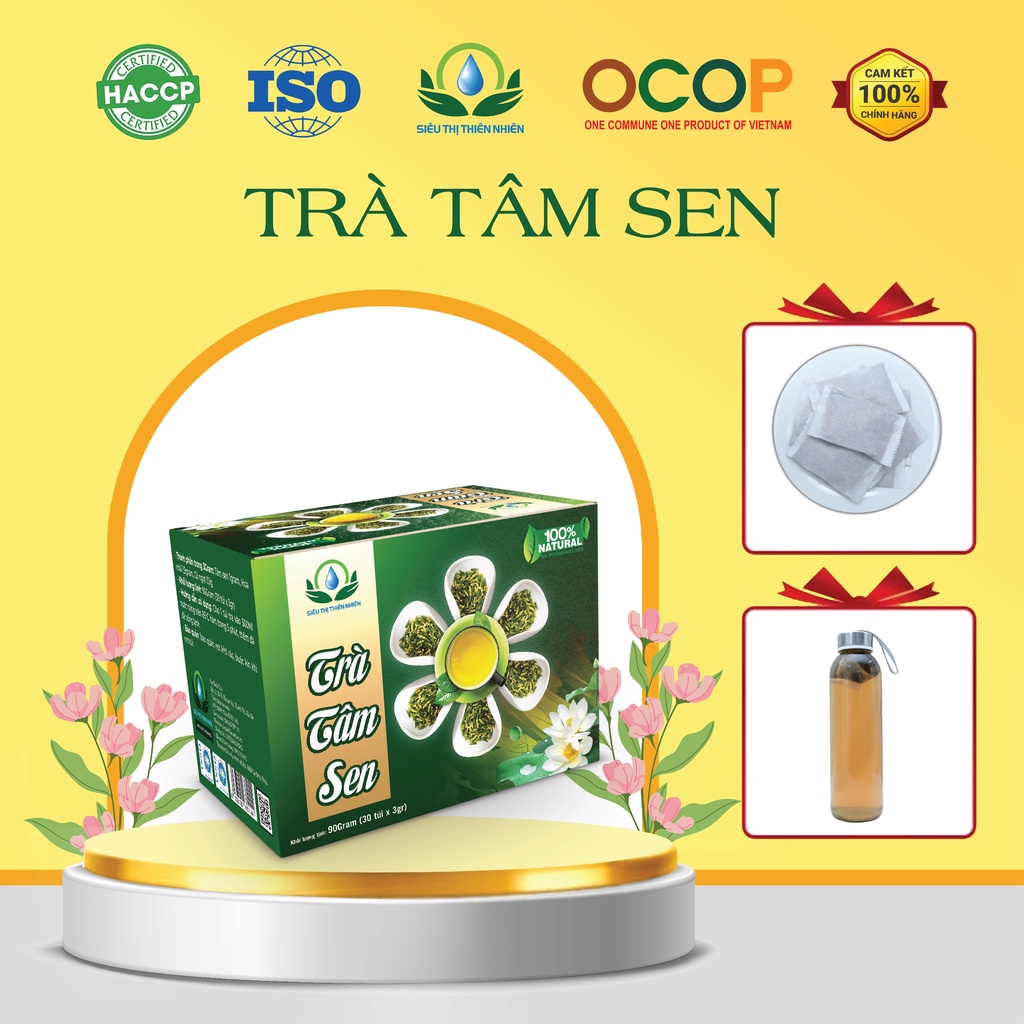 Trà an thần Mộc sắc hỗ trợ mất ngủ hộp 30 túi lọc 3gram – Siêu thị thiên nhiên