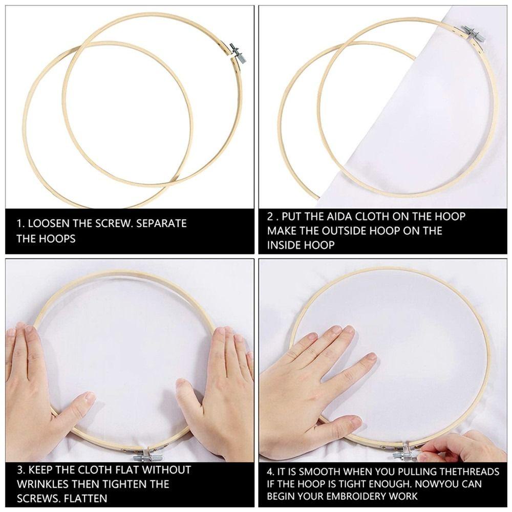 ODAKA Thêu Thực Hành Bộ, Thêu Hoop Kim Đấm Hoa Thêu Phụ Kiện May Trang Trí Handmade DIY Bộ Dụng Cụ Thêu Trang Trí Nhà Cửa