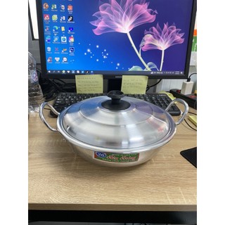 Nồi lẩu nhôm kèm nắp, nồi nhôm đáy bằng