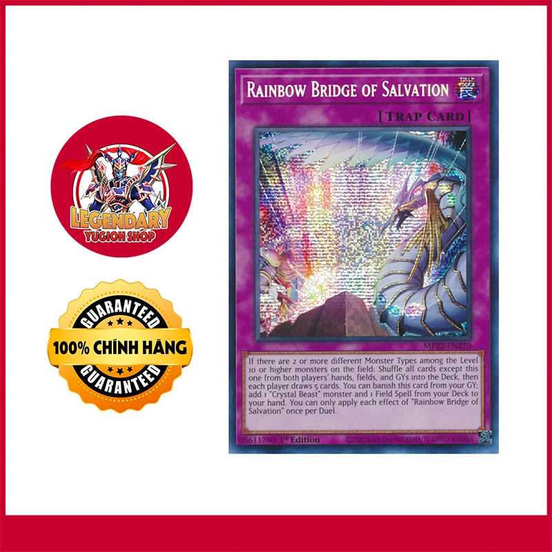 10 Pack Konami Sleeves Yu-Gi-Oh! Rainbow Bridge Of The Heart Card Sleeves -  10pcs, Glossy, Japanese Size, Eldlich Themed YuGiOh Card Sleeves