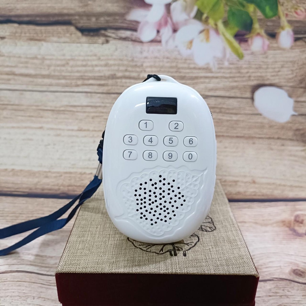 Máy nghe pháp Chiếc Lá Bồ Đề Tịnh Tông jsa03-led 41 bài niệm Phật tiếng Việt, có khe gắn thẻ nhớ