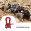 Kim Loại Leo Núi Kéo Móc Móc Khóa, Tời Còng Phụ Kiện Cho 1 / 10 RC Xe Bánh Xích Xe Tải D90 SCX10 Leo Xe, Đỏ