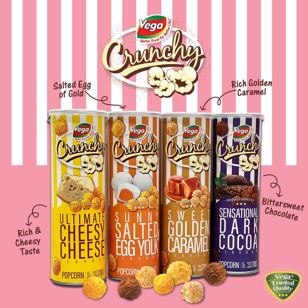 Combo 4 lon Snack bắp rang Crunchy 70g | Shopee Việt Nam