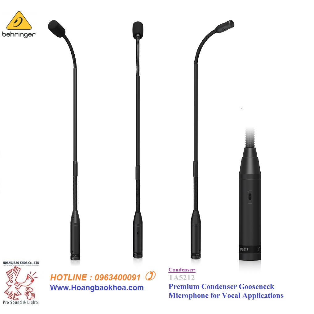 TA5212 Condenser Microphones Behringer Micro Cỗ Ngỗng Chính hãng