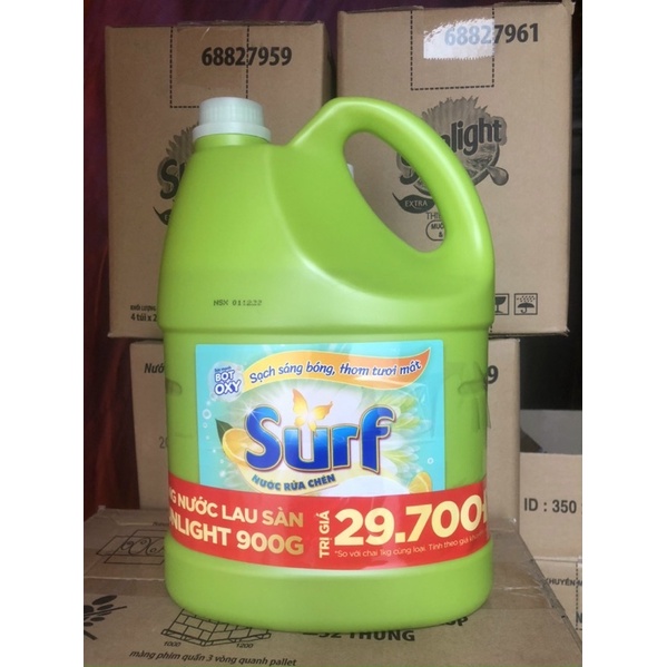 Nước Rửa Chén Surf Chanh Xả 3.5kg - - SURRC